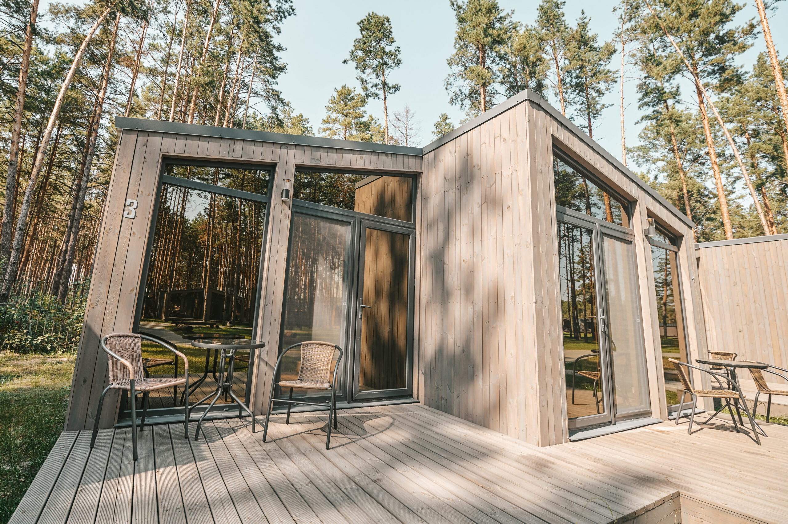 extension bois pilotis